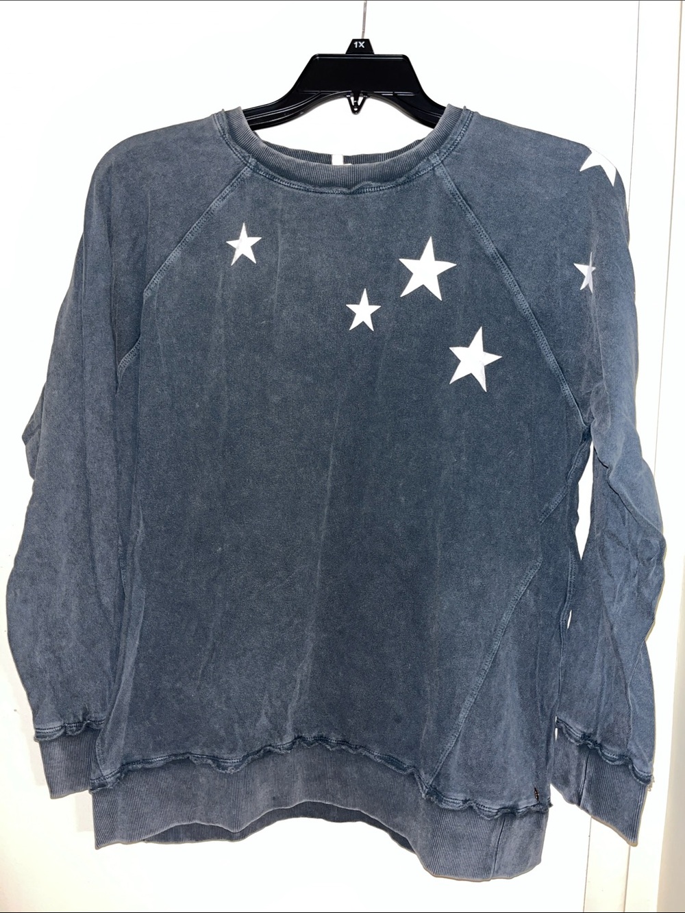 easel White Star Crewneck Sweatshirt